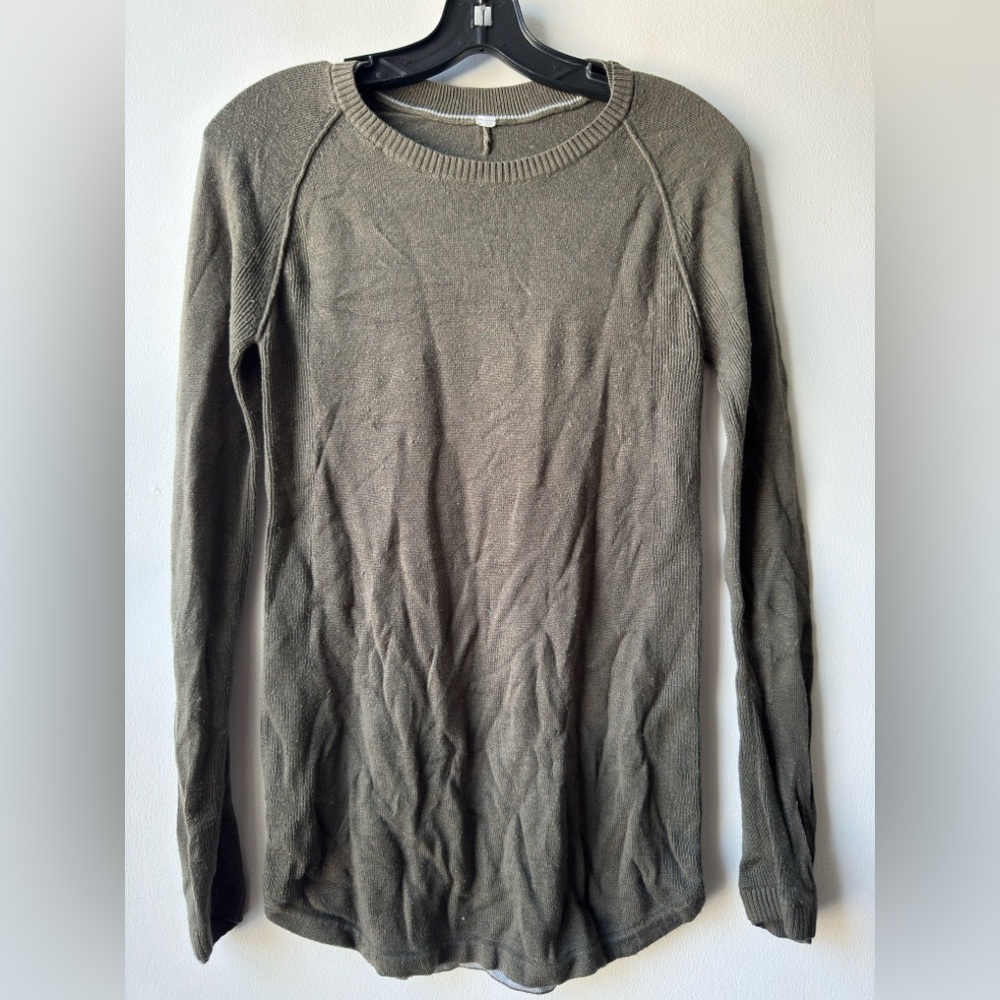 Lululemon Athletica Forest Green Knit Top - Picture 7 of 9
